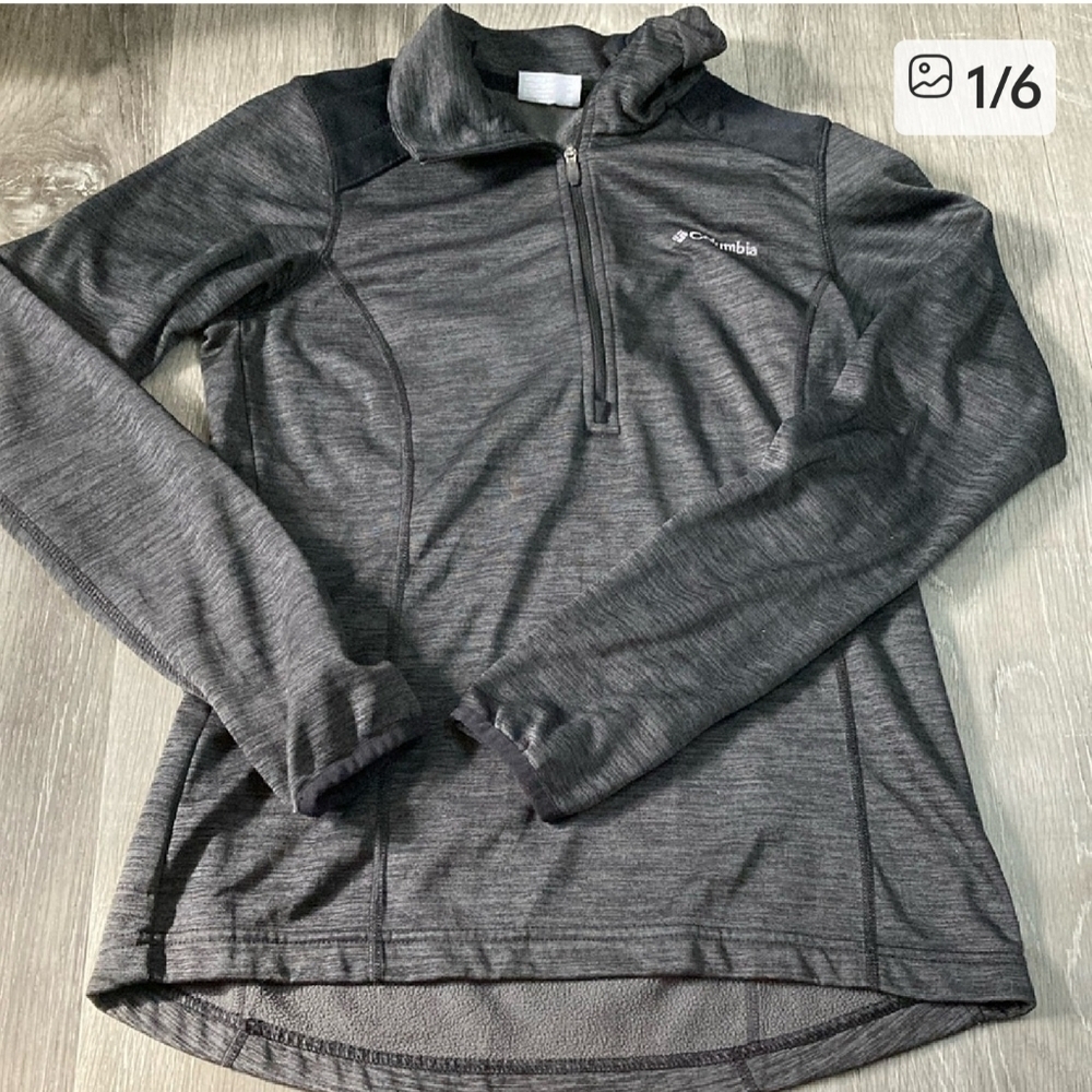 Columbia Fleece Quarter Zip Pullover Women's XS Gray